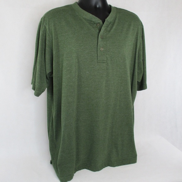 King Size Relaxed Fit Henley Shirt - Picture 2 of 5